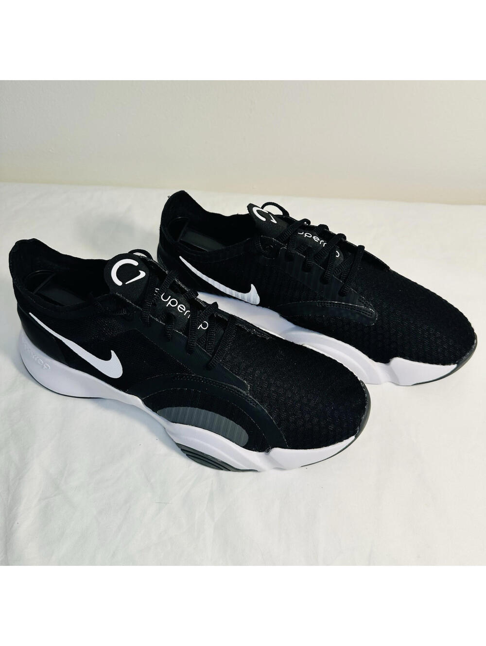 Nike Womens SuperRep Go Training Shoe Black CJ0860-101 Lace Up Mesh 10.5M